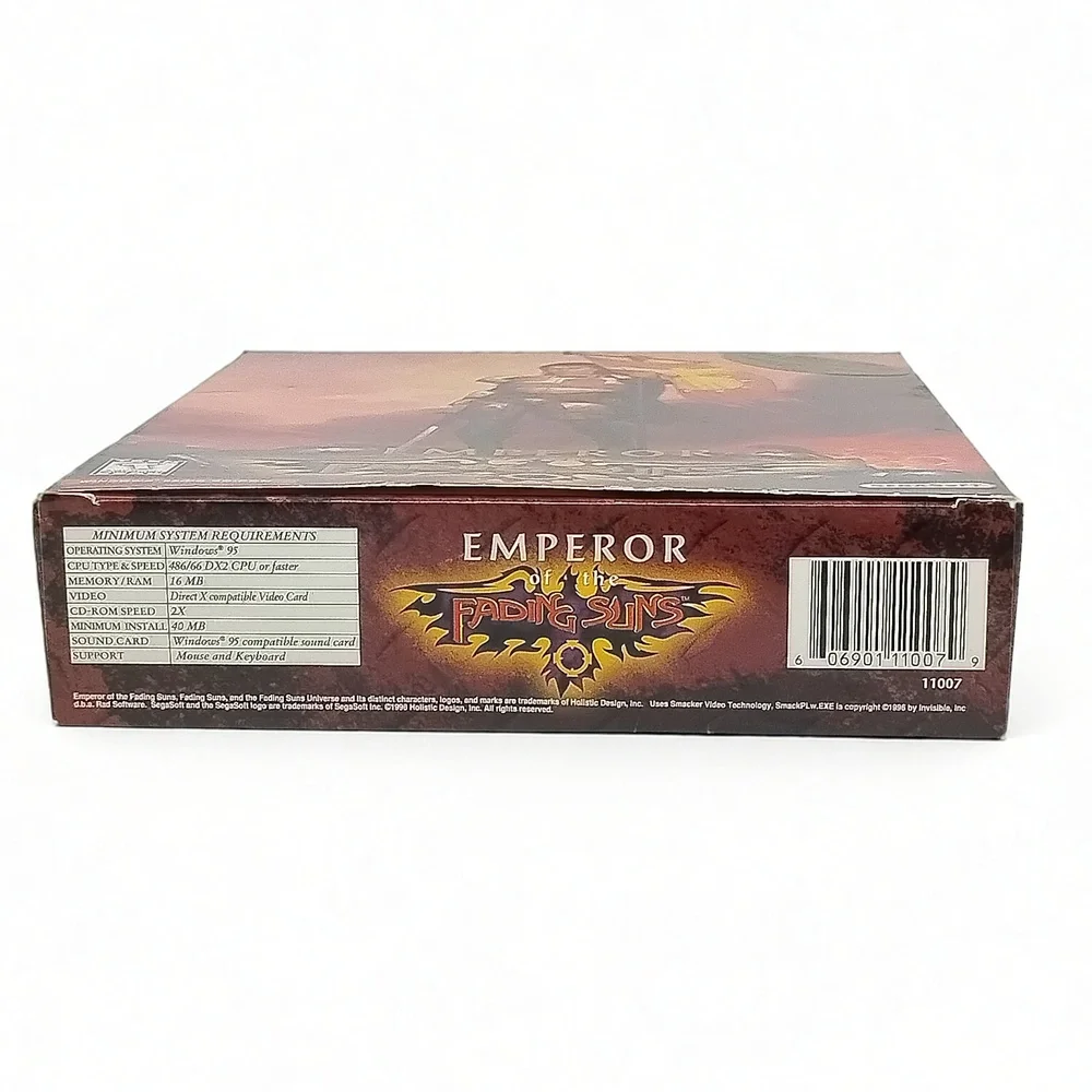 SegaSoft Emperor of the Fading Suns 1996 PC Big Box 4X Strategy Space Simulation